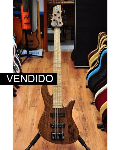 Fodera Emperor Deluxe 5 Walnut Semi Hollow